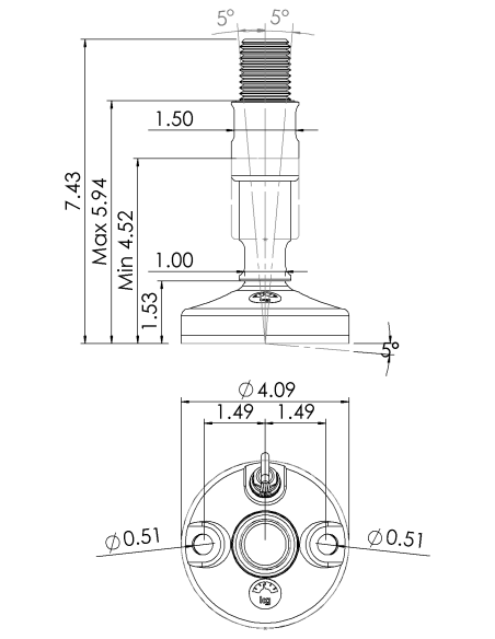 Machine foot