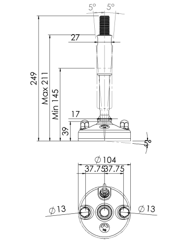 Machine foot