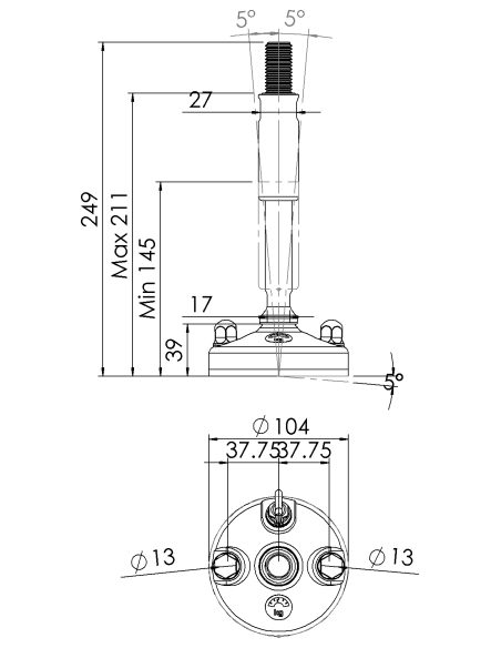 Machine foot