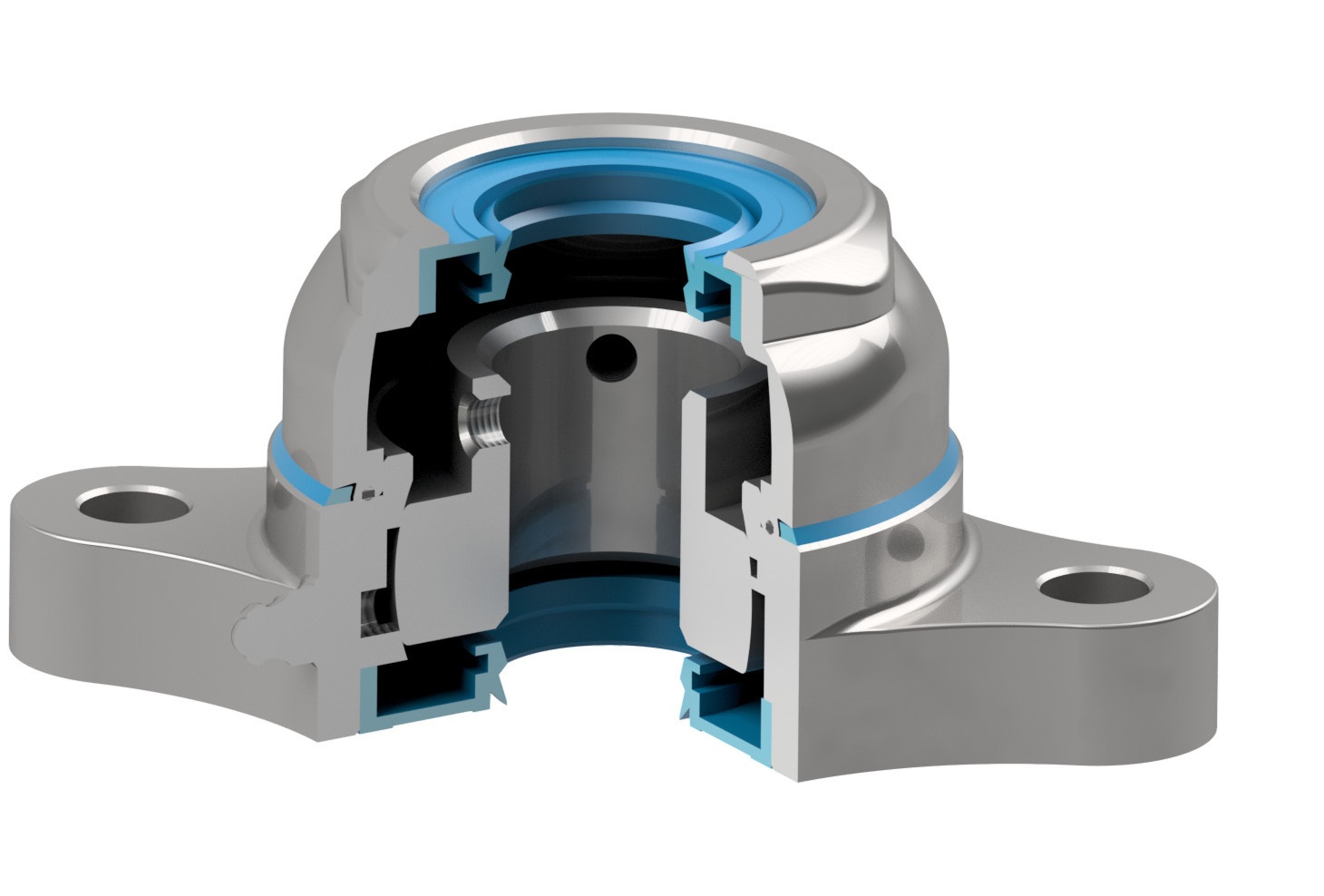 Dertec DHLASS bearing cutaway showing internal construction